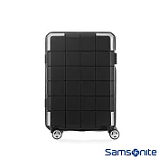 Samsonite新秀麗 20吋CUBE-048抗菌環保雙層防盜登機箱（黑）附洗衣袋與行李箱套