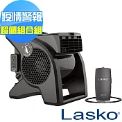 【美國 Lasko】AirSmart黑武士渦輪循環風扇 U15617TW+穿戴空氣清淨機AP-002B(黑色) 促銷至6/30
