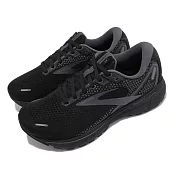 Brooks 慢跑鞋 Ghost 14 4E 超寬楦 男鞋 防震 穩定 流暢 柔軟 舒適 黑 灰 1103694E020 26.5cm BLACK/GREY