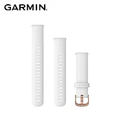 GARMIN VEUN 2/2S 替換錶帶  18mm,白色矽膠錶帶