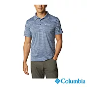 Columbia哥倫比亞 男款 - UPF30涼感快排短袖Polo衫-深藍 UAE60820NY S 亞規