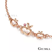 GIUMKA 甜美蘋果腳鍊 精鍍玫瑰金 甜美淑女款 情人節 禮物 ML020001 玫金款