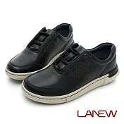 【LA NEW】飛彈輕量 抑菌消臭 四密度超減壓休閒鞋(男2270107) 25cm 黑 25cm 黑