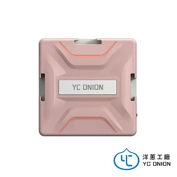 YC Onion 洋蔥工廠 布朗尼 Brownie LED RGB 磁吸式補光燈-粉│可調色溫