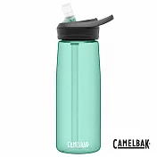 【美國 CamelBak】750ml eddy+多水吸管水瓶RENEW - 海藍綠