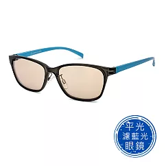 【SUNS】簡約素面方框 濾藍光眼鏡 抗UV400 藍色