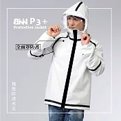 BNN x斌瀛 SUPER P3+機能防護夾克 防飛沫 面罩可拆卸 I 台灣製造 2XL  Black & White