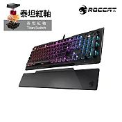 【ROCCAT】VULCAN 121 AIMO機械電競鍵盤-泰坦紅軸英文-黑