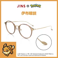 JINS x Pokémon 寶可夢聯名眼鏡(AUUF21S133)-伊布款 淺棕色