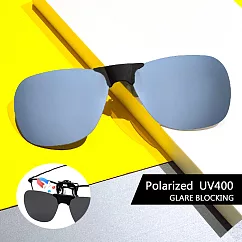 【SUNS】寶麗來偏光太陽眼鏡夾片 經典款 磁吸式夾片 防眩光 抗UV400 水銀色
