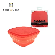 【MARCUS＆MARCUS】果凍矽膠摺疊保存盒- 紅