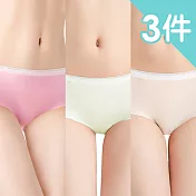 【Olivia】冰絲無痕超薄0.2mm透氣三角褲(三件組) M 顏色隨機