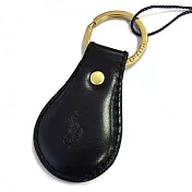 Polo Ralph Lauren 皮革壓印鑰匙圈-黑