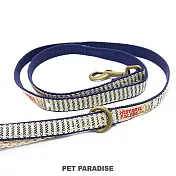 【PET PARADISE】 寵物牽繩-牛仔條紋藍 SS~S