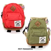 【PET PARADISE】寵物胸背帶-附豬鼻包包 紅 3S