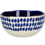 《CreativeTops》靛藍餐碗(波點10.5cm) | 飯碗 湯碗