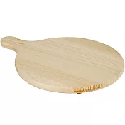 《EXCELSA》Realwood槳型高腳杉木砧板(圓35cm) | 輕食盤 點心盤