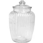 《EXCELSA》菊花紋玻璃密封罐(2300ml) | 保鮮罐 咖啡罐 收納罐 零食罐 儲物罐