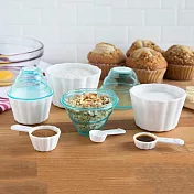 《FOXRUN》Bake造型量杯量匙9件(藍) | 料理匙 量勺 量杓