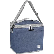 《IBILI》肩背保冷袋(灰藍10L) | 保溫袋 保冰袋 野餐包 野餐袋 便當袋