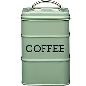 《KitchenCraft》復古咖啡收納罐(綠1300ml) | 收納瓶 儲物罐 零食罐