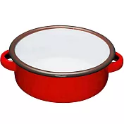 《KitchenCraft》琺瑯雙耳濃湯碗(紅14cm) | 飯碗 湯碗