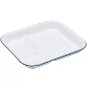 《KitchenCraft》復古琺瑯三格餐盤(25cm) | 餐具 器皿 盤子