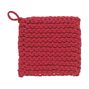 《DANICA》鉤針編織隔熱墊(紅) | 桌墊 鍋墊 餐墊 耐熱墊 杯墊