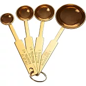 《Premier》不鏽鋼量匙4件(金) | 料理匙 量勺 量杓