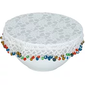 《KitchenCraft》防蟲蕾絲碗罩(彩珠20cm) | 收納 環保 外帶 防潮 發酵