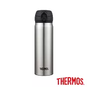 【THERMOS 膳魔師】超輕量 不鏽鋼真空保溫瓶0.5L-不銹鋼色(JNL-500-SBK)
