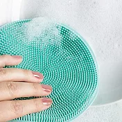 《NOW》雙面矽膠清潔刷(湖水綠) | 菜瓜布 洗碗刷 餐具刷