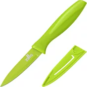 《Premier》Zing附套削皮蔬果刀(綠9cm) | 切刀 小三德刀