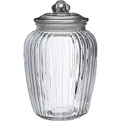 《Premier》菊紋玻璃密封罐(2.28L) | 保鮮罐 咖啡罐 收納罐 零食罐 儲物罐