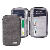 《TRAVELON》多功能旅遊護照包(灰) | RFID防盜 護照保護套 護照包 多功能收納包