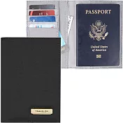 《TRAVELON》兩折式護照夾(黑)