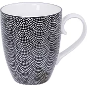 《Tokyo Design》瓷製馬克杯(扇點黑325ml) | 水杯 茶杯 咖啡杯