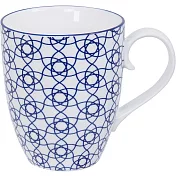《Tokyo Design》瓷製馬克杯(花繩藍325ml) | 水杯 茶杯 咖啡杯