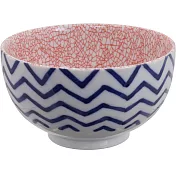 《Tokyo Design》瓷製餐碗(裂紋紅13cm) | 飯碗 湯碗