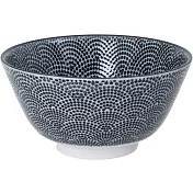 《Tokyo Design》瓷製餐碗(扇點黑12cm) | 飯碗 湯碗