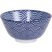 《Tokyo Design》瓷製餐碗(浪紋藍12cm) | 飯碗 湯碗