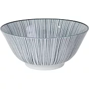 《Tokyo Design》瓷製餐碗(線紋黑15cm) | 飯碗 湯碗