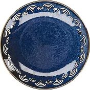 《CreativeTops》瓷製淺餐盤(浪紋22cm) | 餐具 器皿 盤子