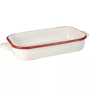 《IBILI》琺瑯長形烤盤(紅32cm) | 烘焙烤盤