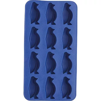 《KitchenCraft》12格企鵝製冰盒(藍) | 冰塊盒 冰塊模 冰模 冰格