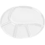 《KELA》五格陶製餐盤(橢圓) | 餐具 器皿 盤子