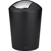 《KELA》搖擺蓋垃圾桶(黑5L) | 回收桶 廚餘桶