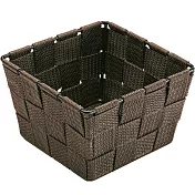 《VERSA》方形編織收納籃(深棕14cm) | 整理籃 置物籃 儲物箱