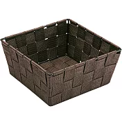 《VERSA》方形編織收納籃(深棕19cm) | 整理籃 置物籃 儲物箱