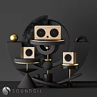 Soundgil-CUBE 高保真主動式音響-金色